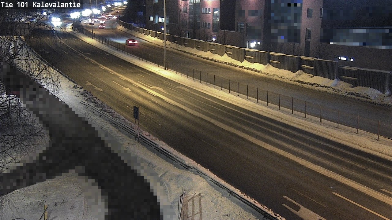 Weather Camera Image Väg 101 Kalevalantie, Espoo, Uusimaa