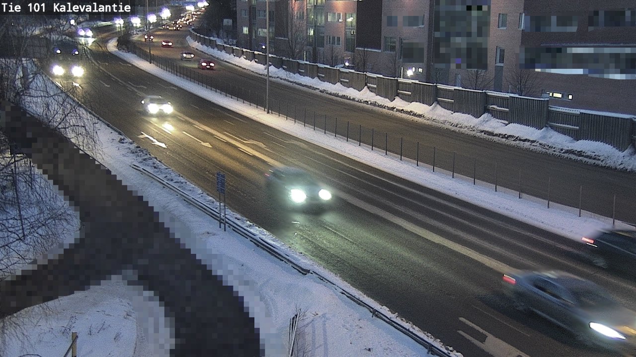 Weather Camera Image Väg 101 Kalevalantie, Espoo, Uusimaa