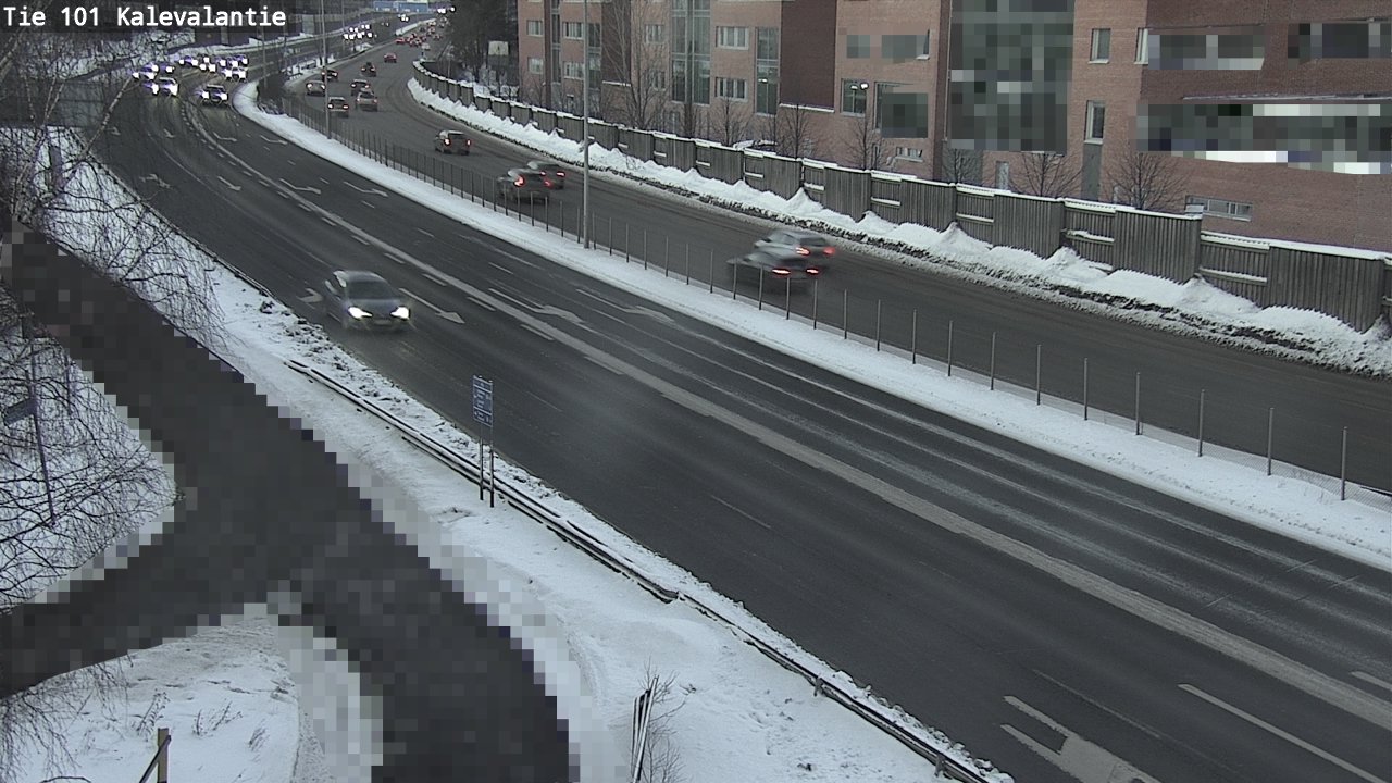 Weather Camera Image Väg 101 Kalevalantie, Espoo, Uusimaa