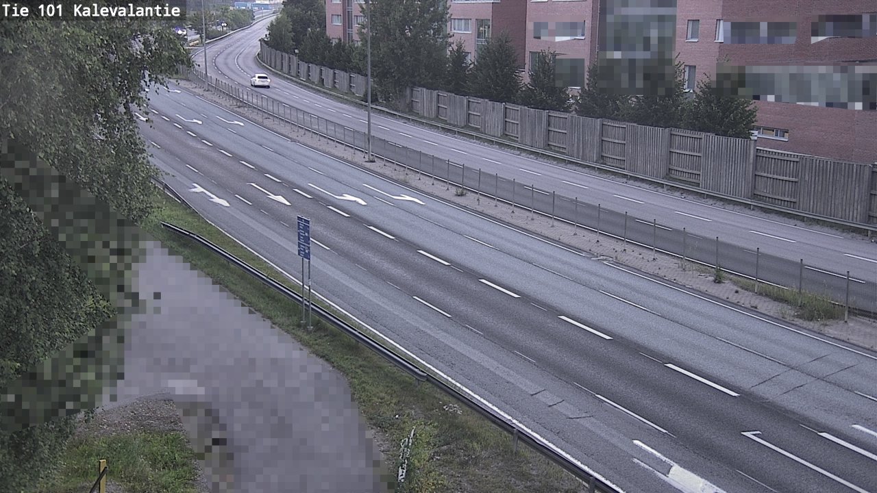 Weather Camera Image Väg 101 Kalevalantie, Espoo, Uusimaa