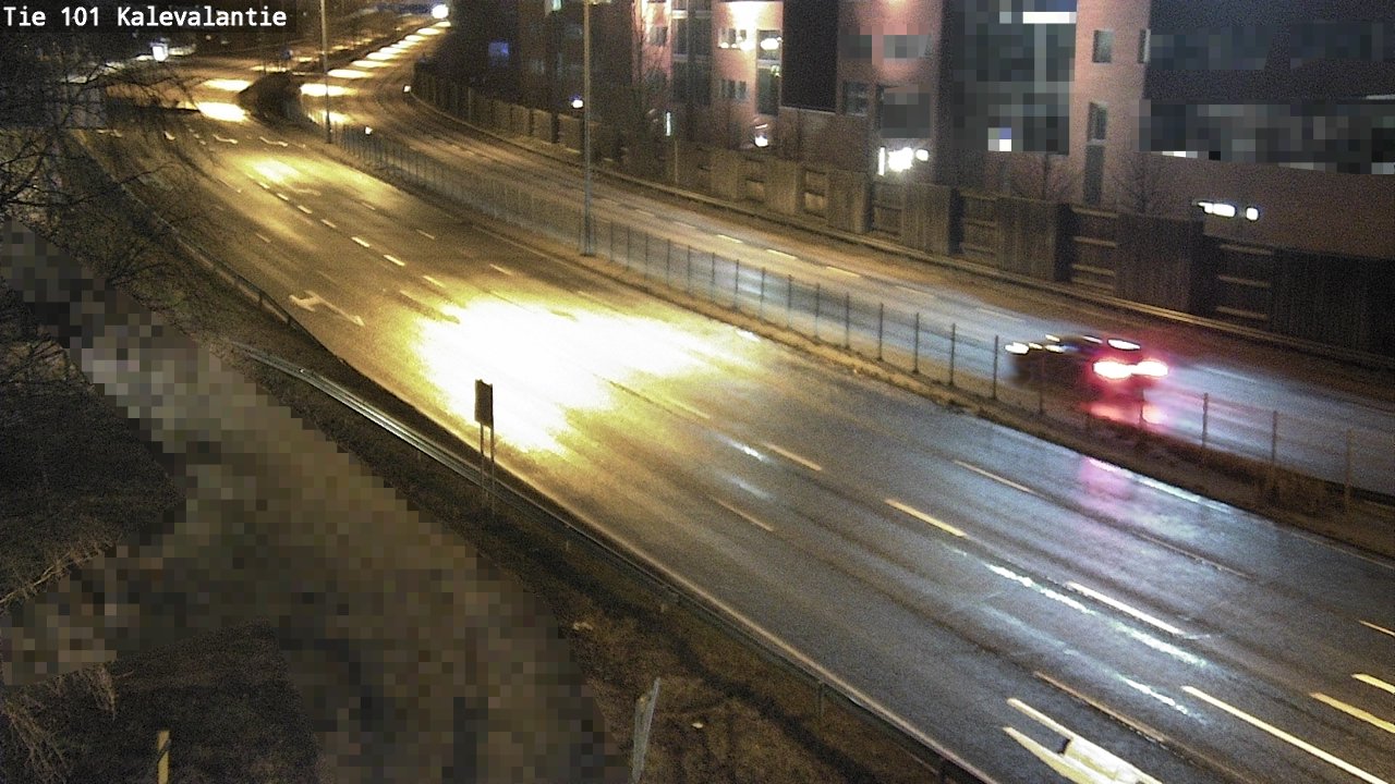 Weather Camera Image Väg 101 Kalevalantie, Espoo, Uusimaa