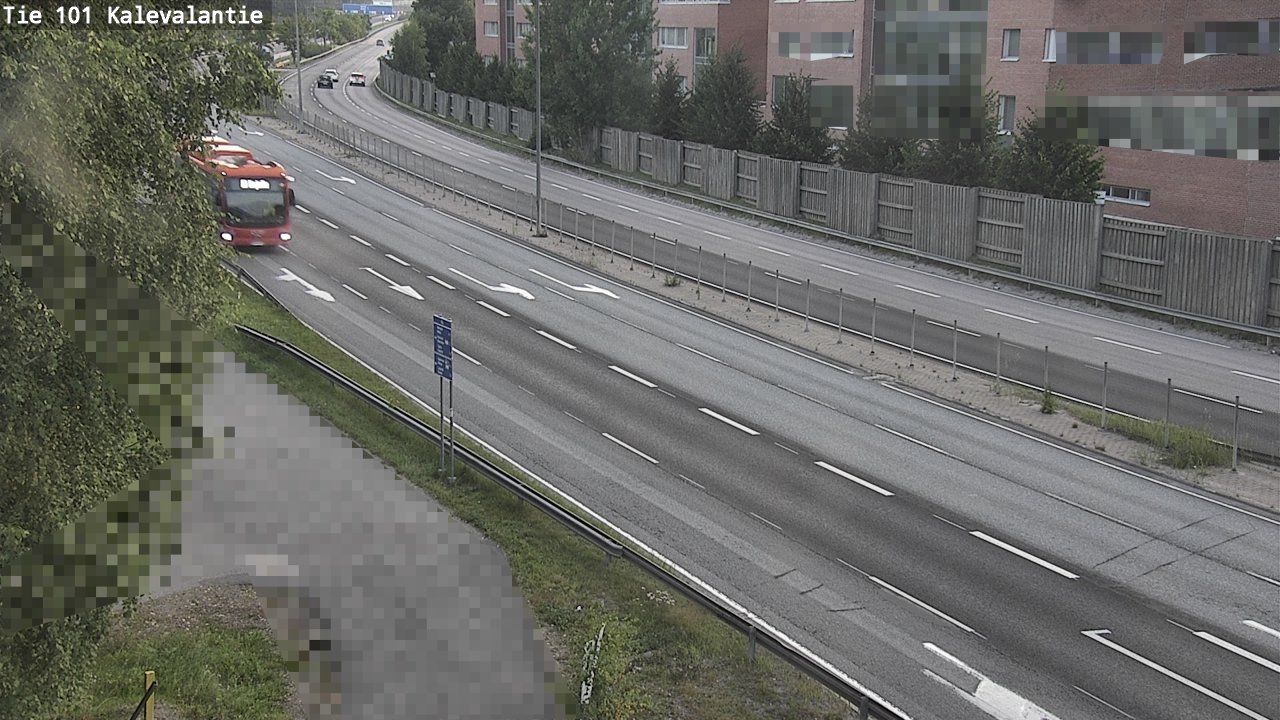 Weather Camera Image Väg 101 Kalevalantie, Espoo, Uusimaa