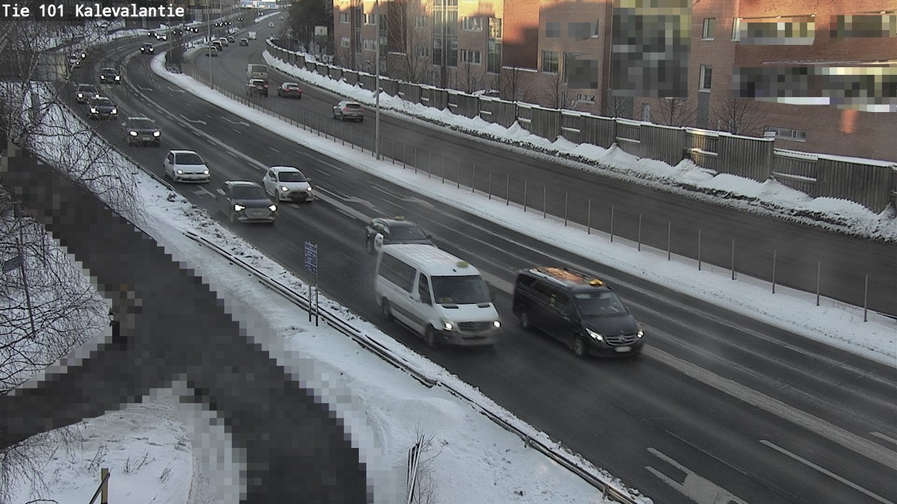 Weather Camera Image Väg 101 Kalevalantie, Espoo, Uusimaa