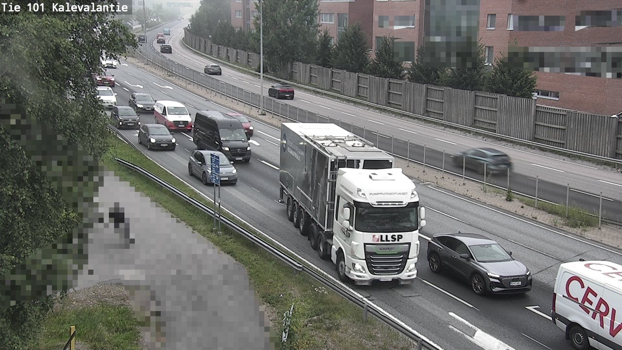 Weather Camera Image Väg 101 Kalevalantie, Espoo, Uusimaa