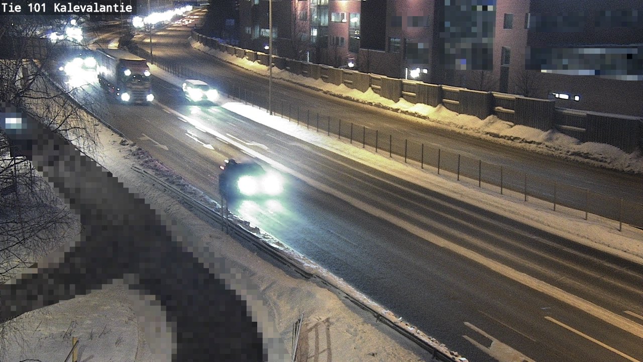 Weather Camera Image Väg 101 Kalevalantie, Espoo, Uusimaa