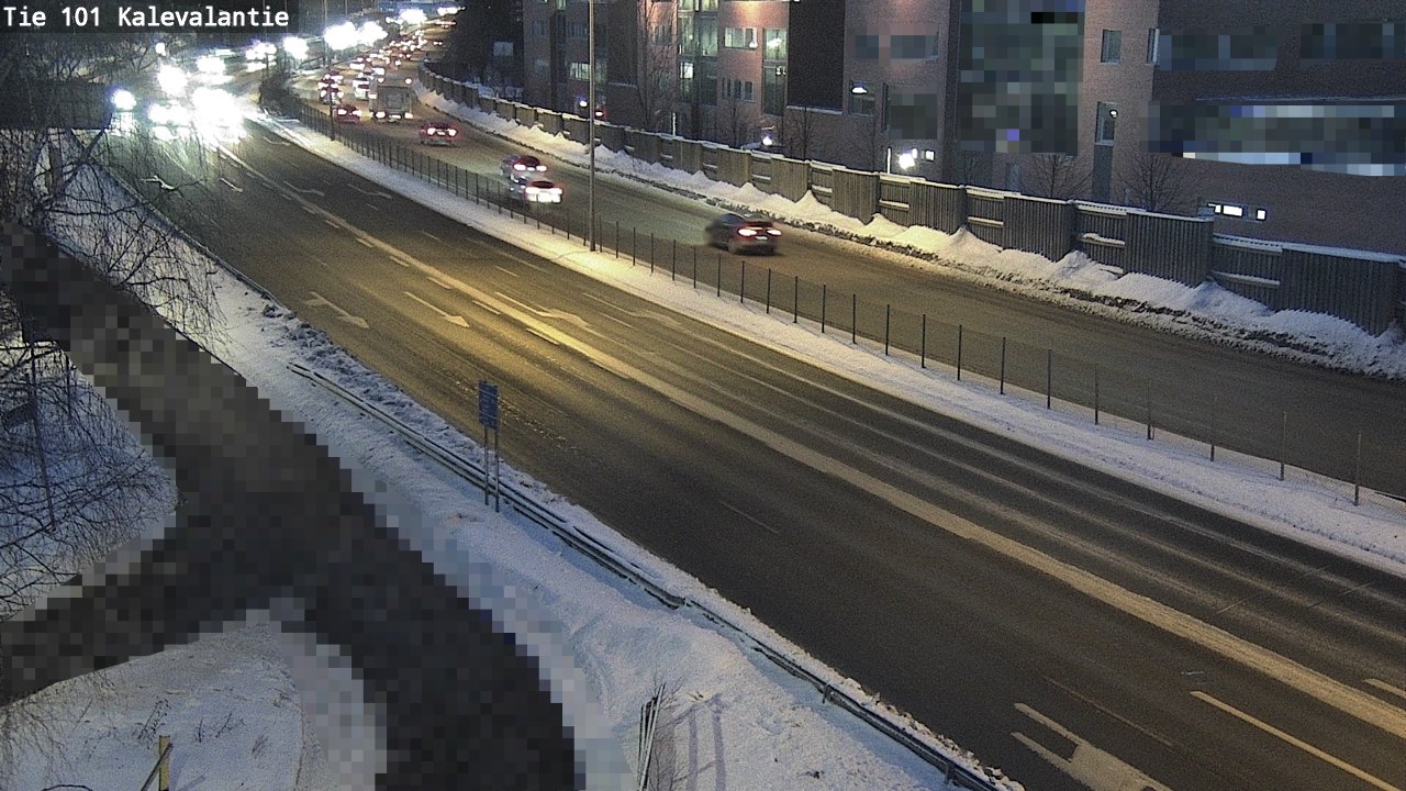 Weather Camera Image Väg 101 Kalevalantie, Espoo, Uusimaa