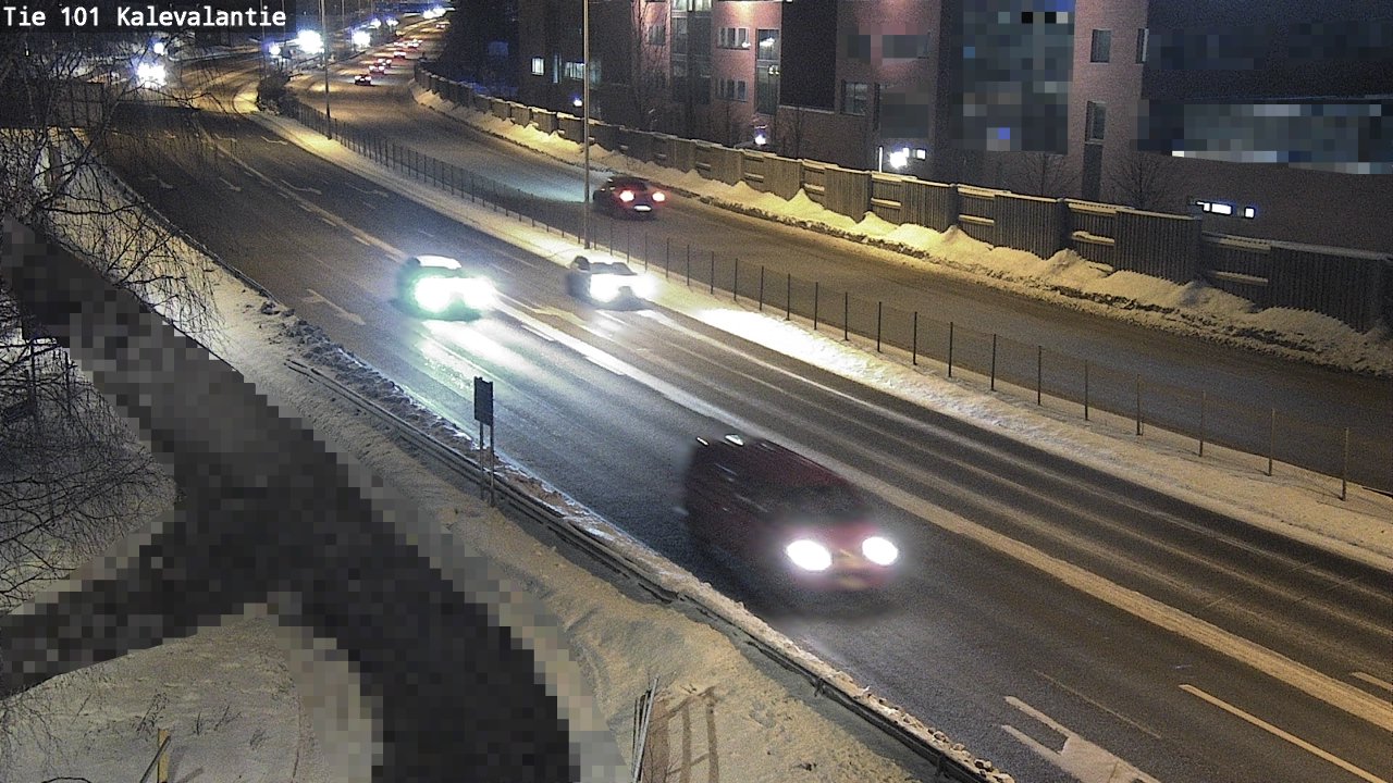 Weather Camera Image Väg 101 Kalevalantie, Espoo, Uusimaa