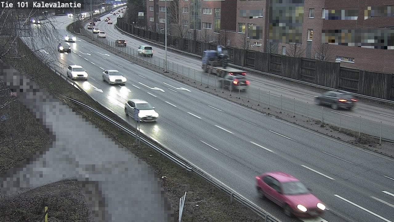 Weather Camera Image Road 101 Kalevalantie, Espoo, Uusimaa