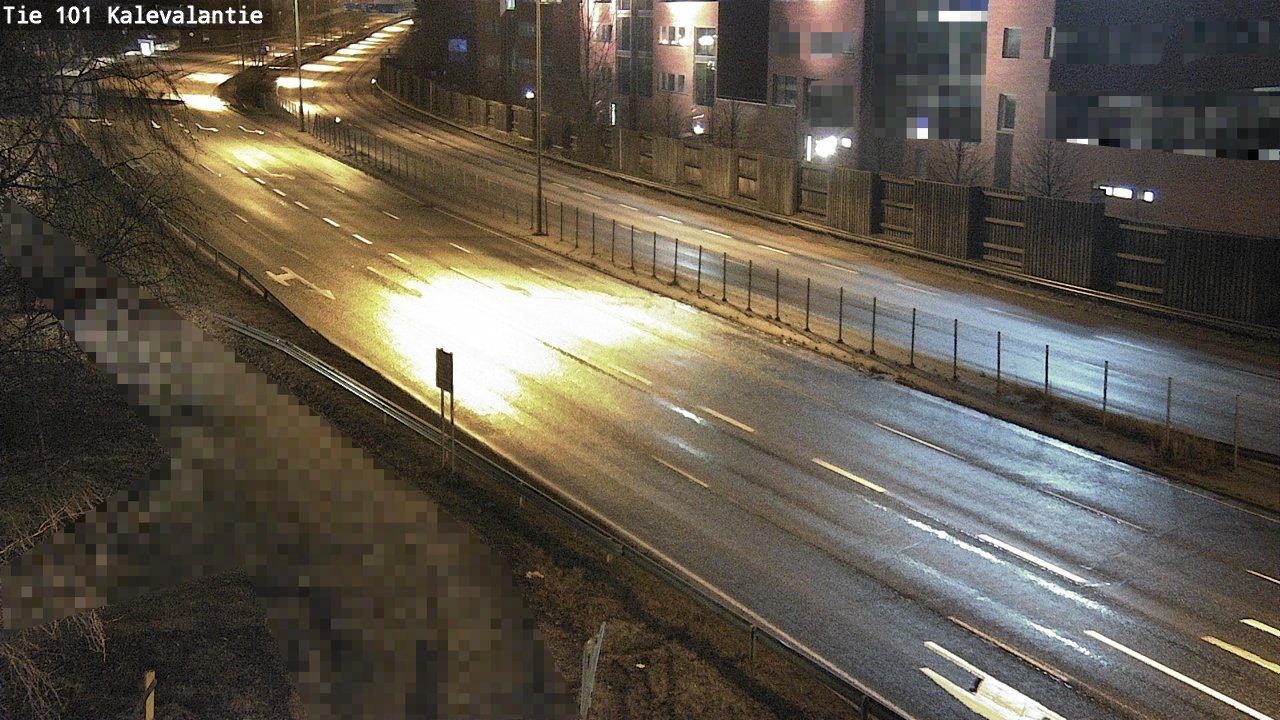 Weather Camera Image Väg 101 Kalevalantie, Espoo, Uusimaa