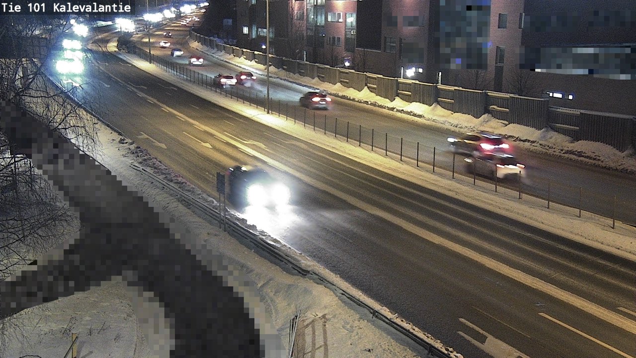 Weather Camera Image Väg 101 Kalevalantie, Espoo, Uusimaa