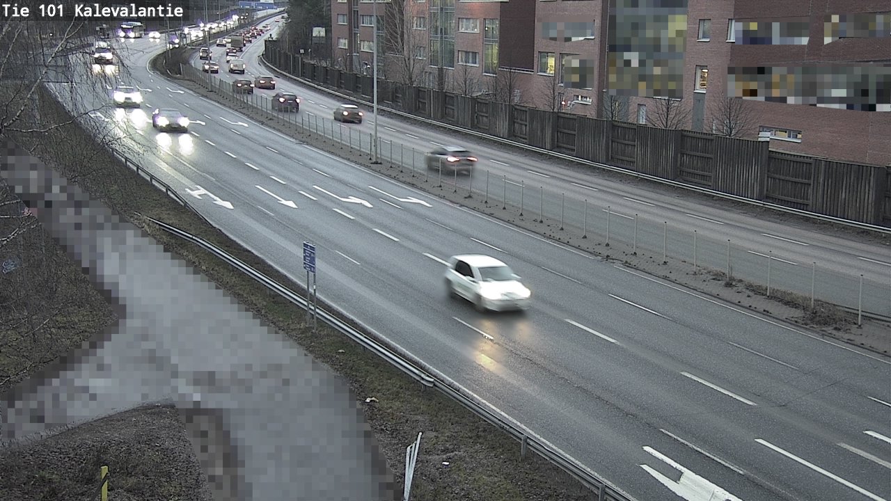 Weather Camera Image Road 101 Kalevalantie, Espoo, Uusimaa