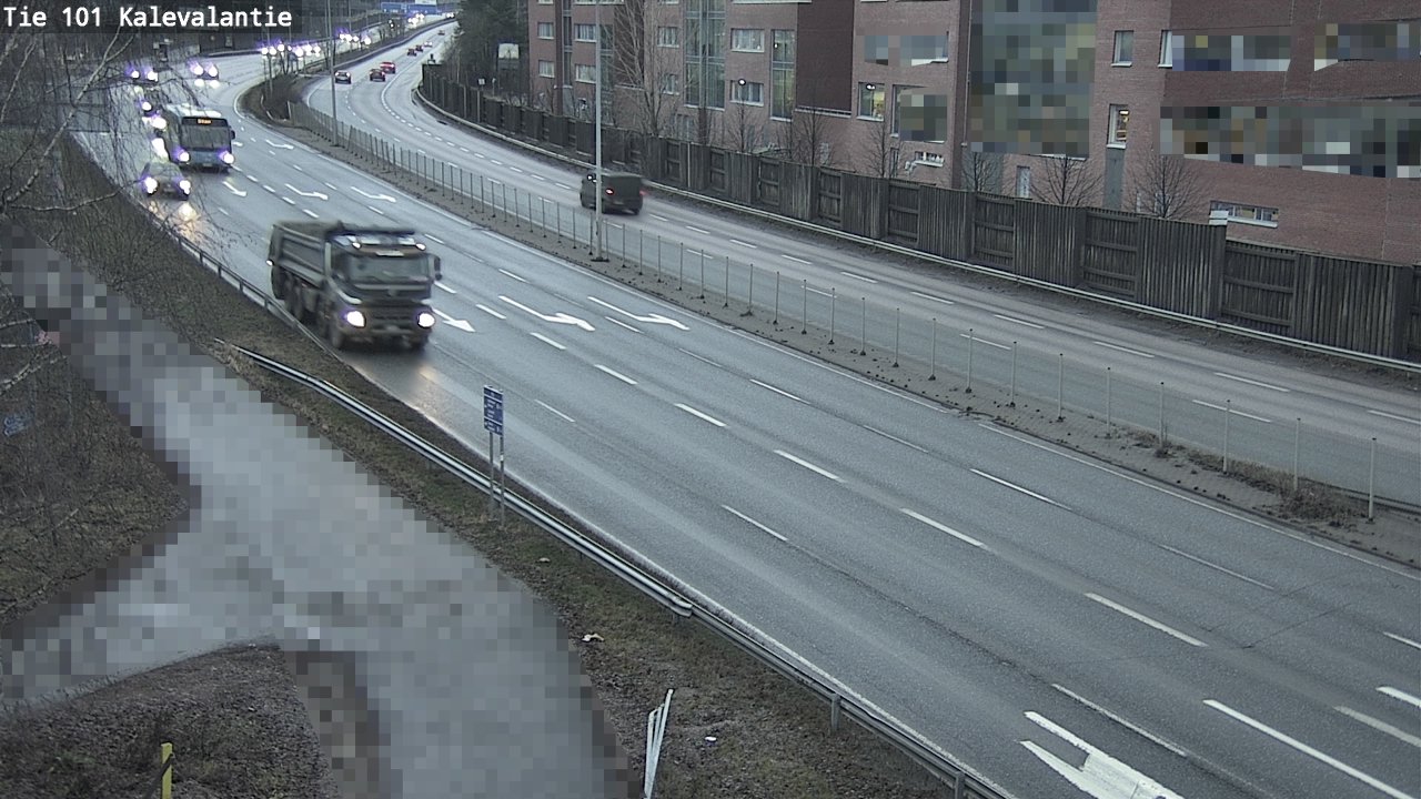 Weather Camera Image Road 101 Kalevalantie, Espoo, Uusimaa