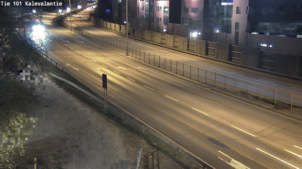 Weather Camera Image Väg 101 Kalevalantie, Espoo, Uusimaa