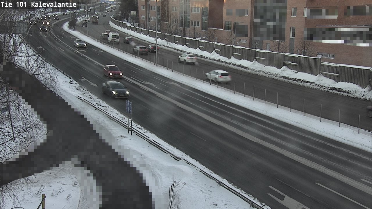 Weather Camera Image Väg 101 Kalevalantie, Espoo, Uusimaa