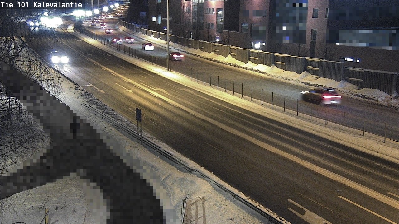 Weather Camera Image Väg 101 Kalevalantie, Espoo, Uusimaa