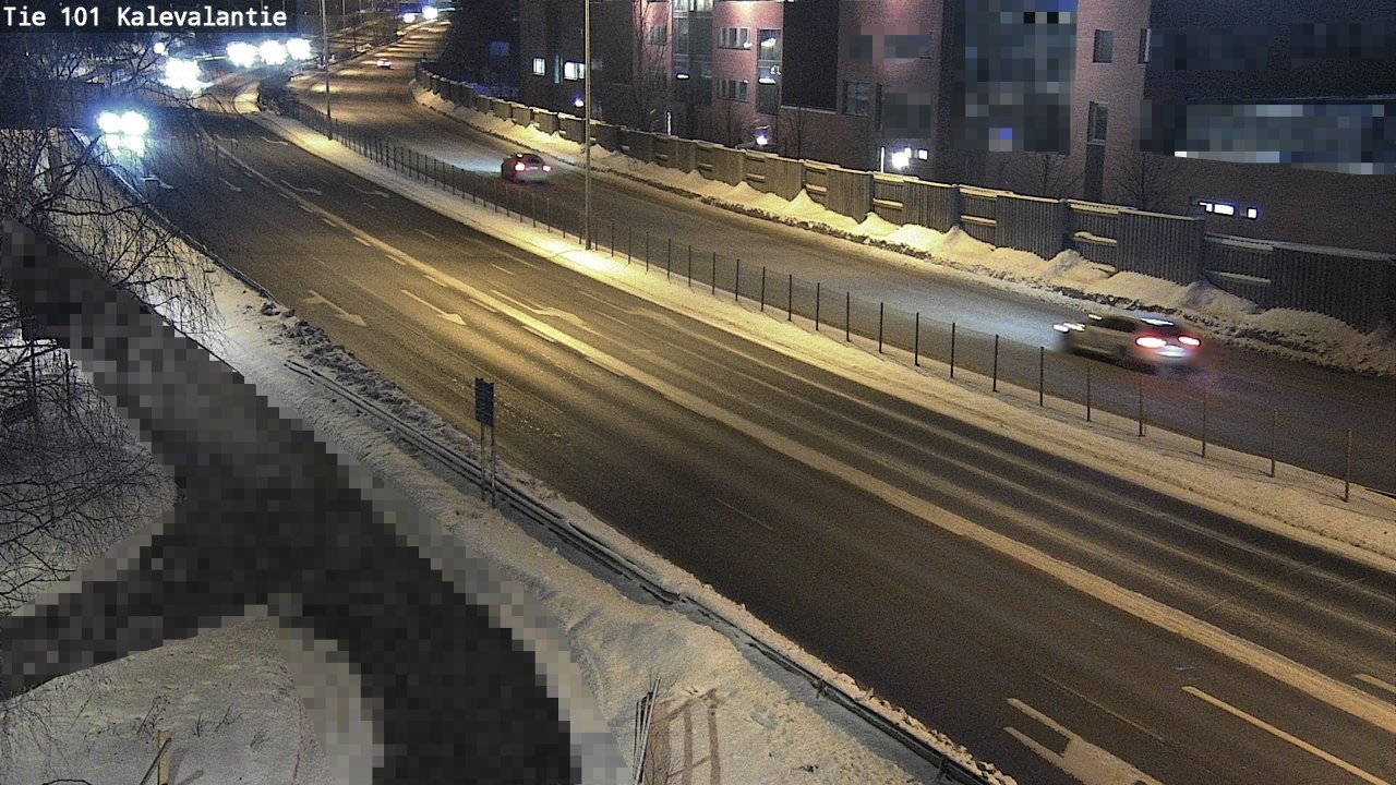 Weather Camera Image Väg 101 Kalevalantie, Espoo, Uusimaa