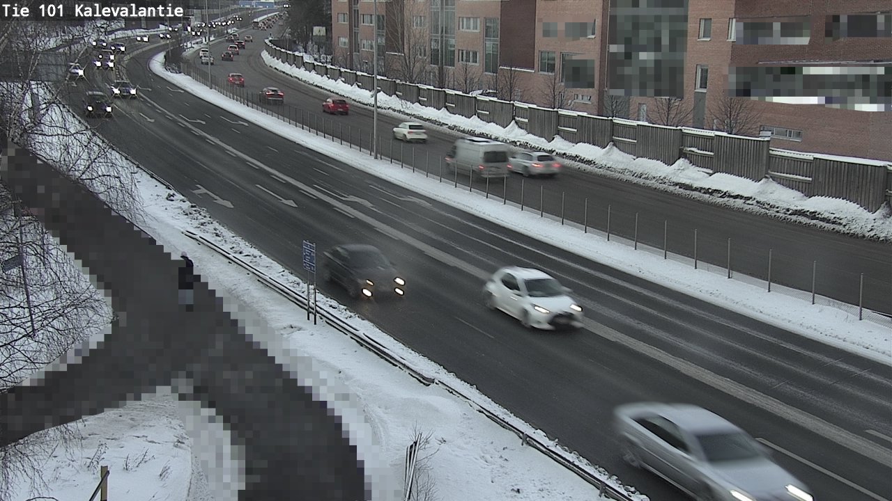 Weather Camera Image Väg 101 Kalevalantie, Espoo, Uusimaa