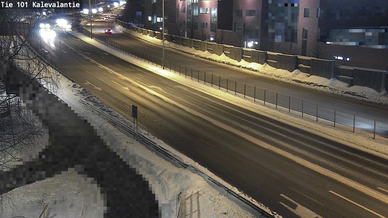 Weather Camera Image Väg 101 Kalevalantie, Espoo, Uusimaa