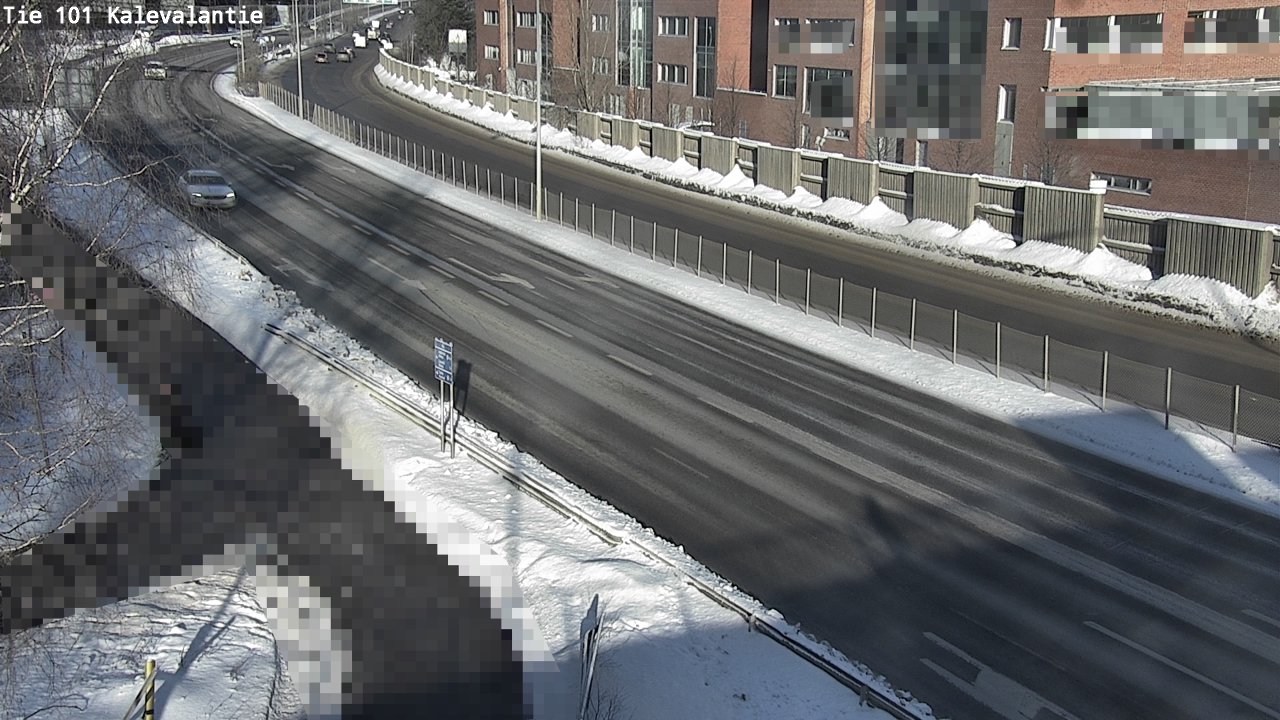 Weather Camera Image Väg 101 Kalevalantie, Espoo, Uusimaa