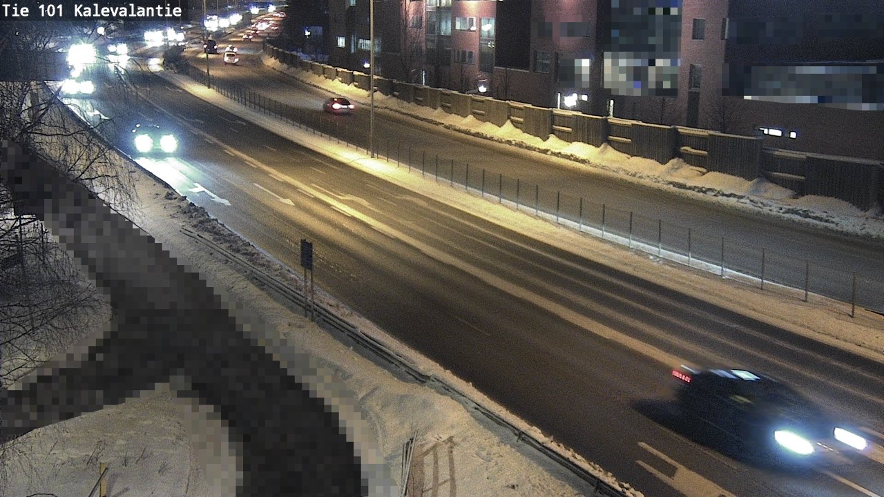 Weather Camera Image Väg 101 Kalevalantie, Espoo, Uusimaa