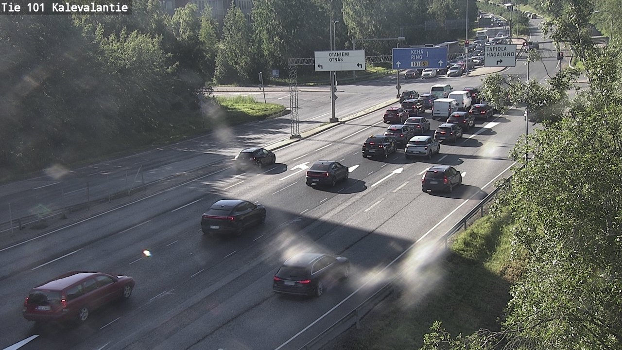 Kelikamerat Kuva Tie 101 Kalevalantie, Espoo, Uusimaa