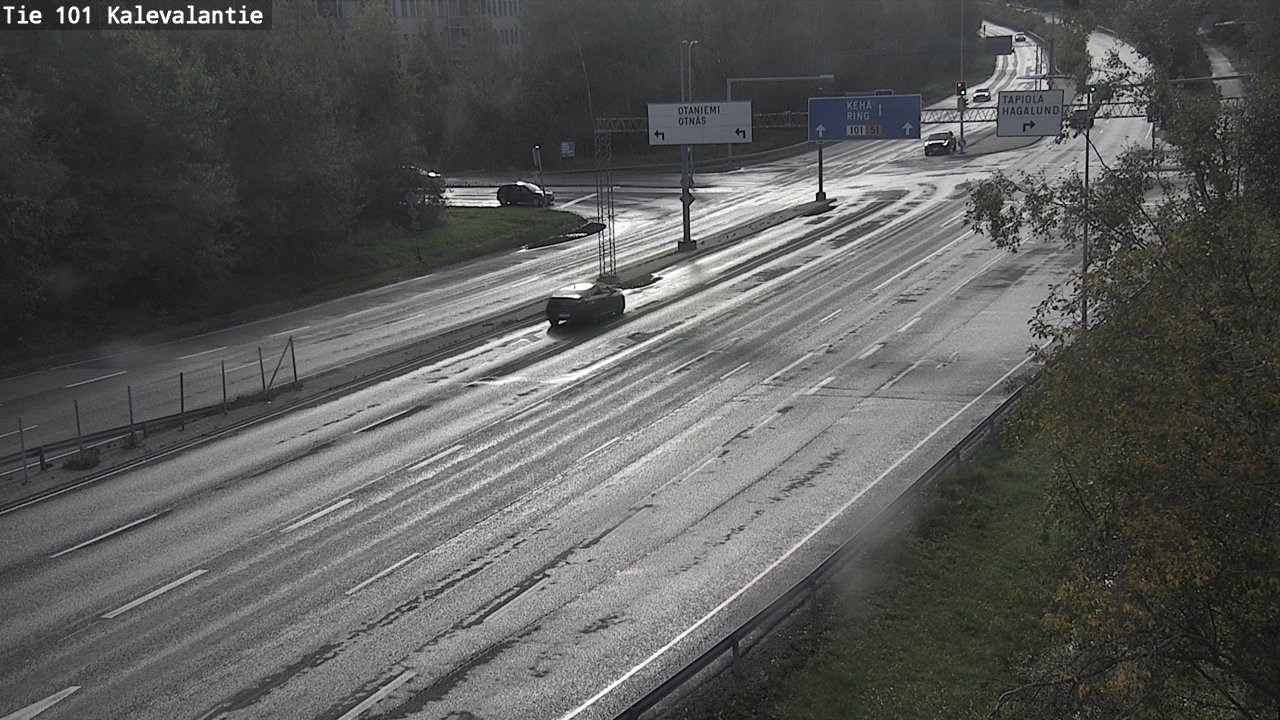 Weather Camera Image Road 101 Kalevalantie, Espoo, Uusimaa
