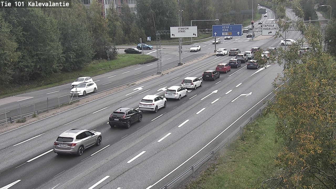Kelikamerat Kuva Tie 101 Kalevalantie, Espoo, Uusimaa