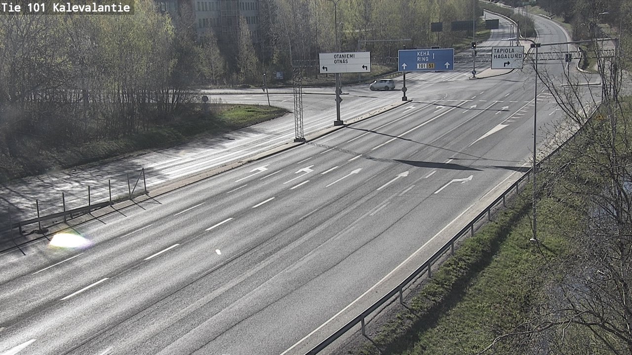 Kelikamerat Kuva Tie 101 Kalevalantie, Espoo, Uusimaa