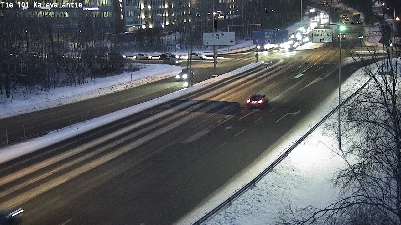 Weather Camera Image Road 101 Kalevalantie, Espoo, Uusimaa