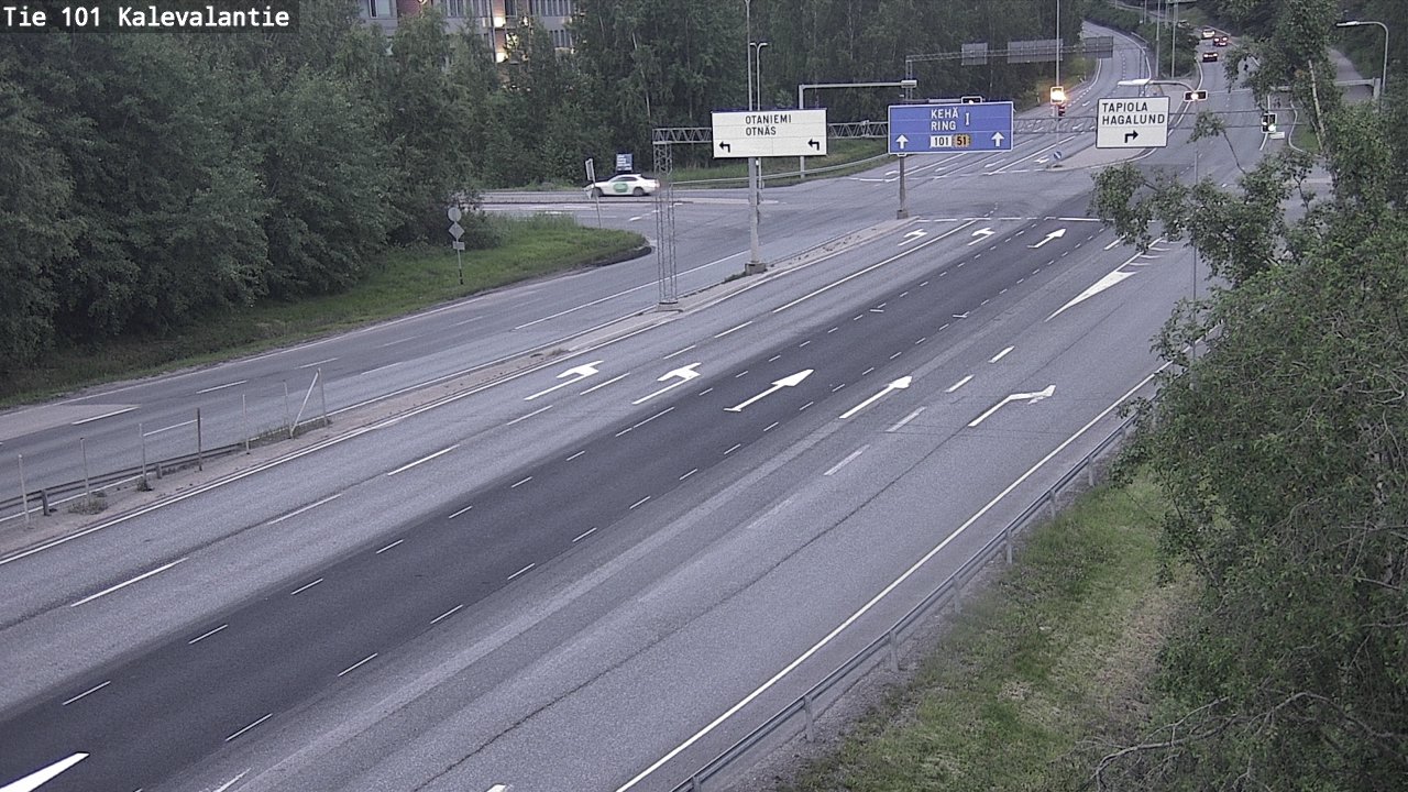 Kelikamerat Kuva Tie 101 Kalevalantie, Espoo, Uusimaa
