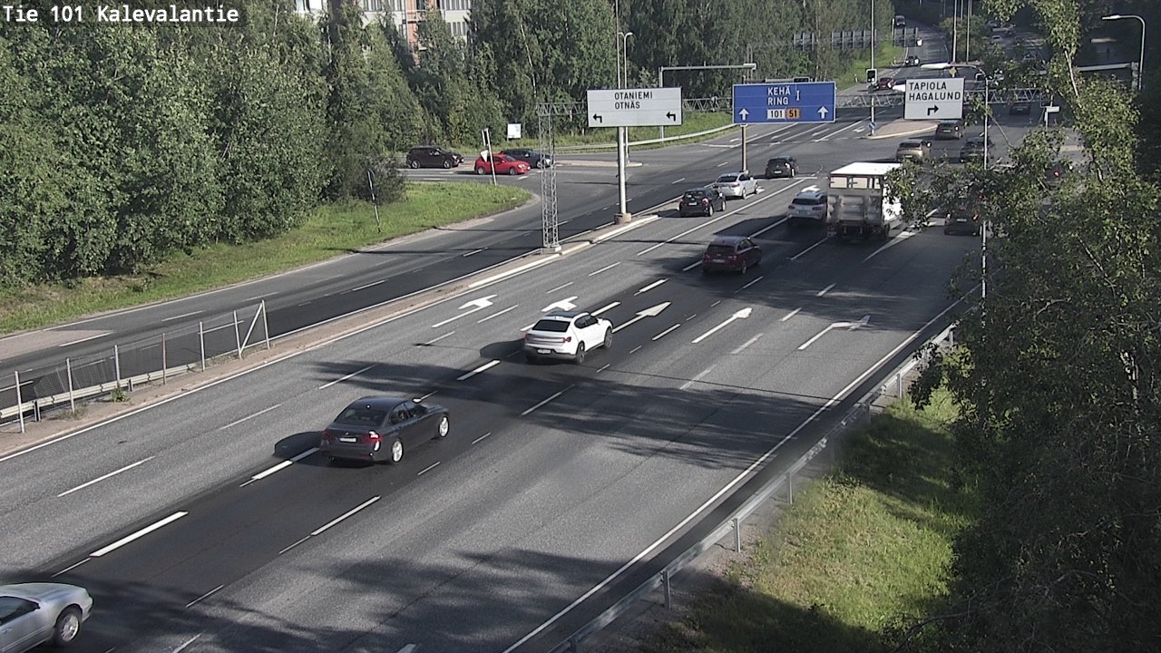 Kelikamerat Kuva Tie 101 Kalevalantie, Espoo, Uusimaa