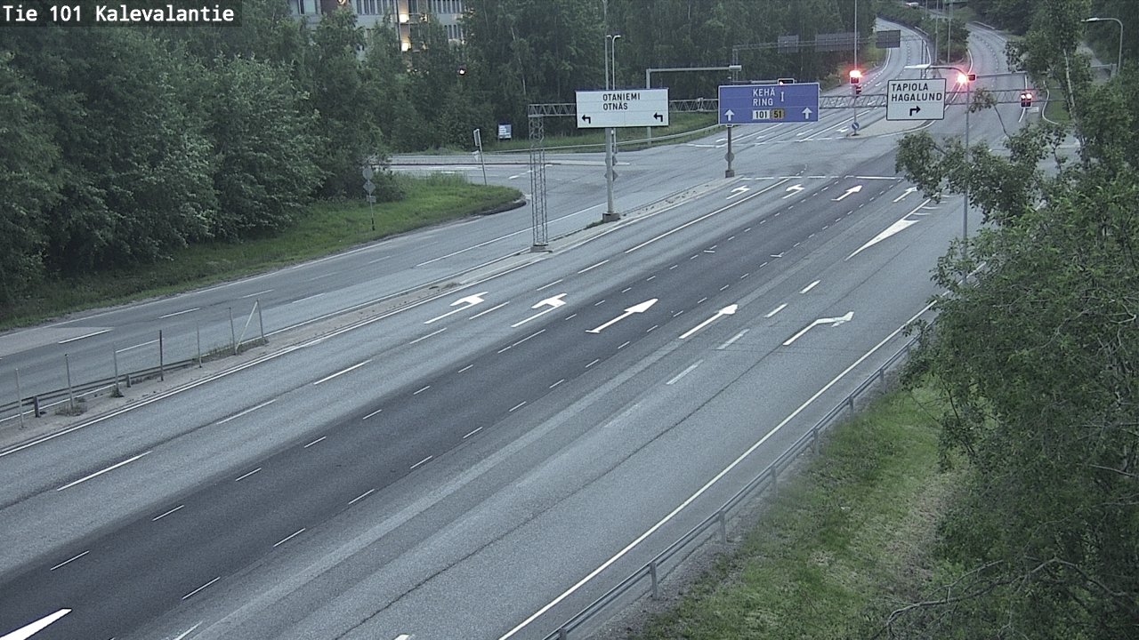 Kelikamerat Kuva Tie 101 Kalevalantie, Espoo, Uusimaa