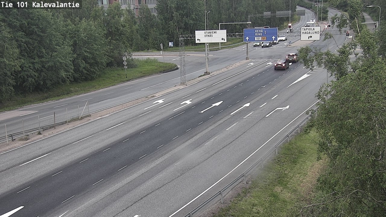 Kelikamerat Kuva Tie 101 Kalevalantie, Espoo, Uusimaa