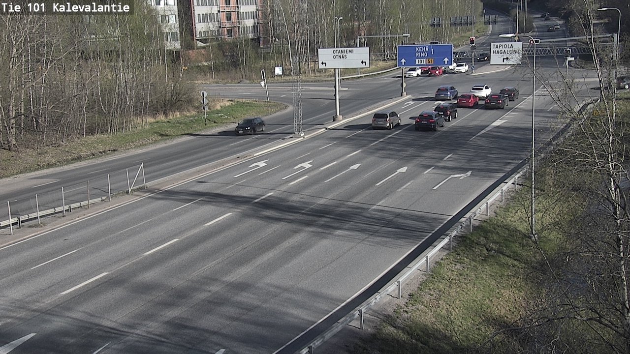 Kelikamerat Kuva Tie 101 Kalevalantie, Espoo, Uusimaa