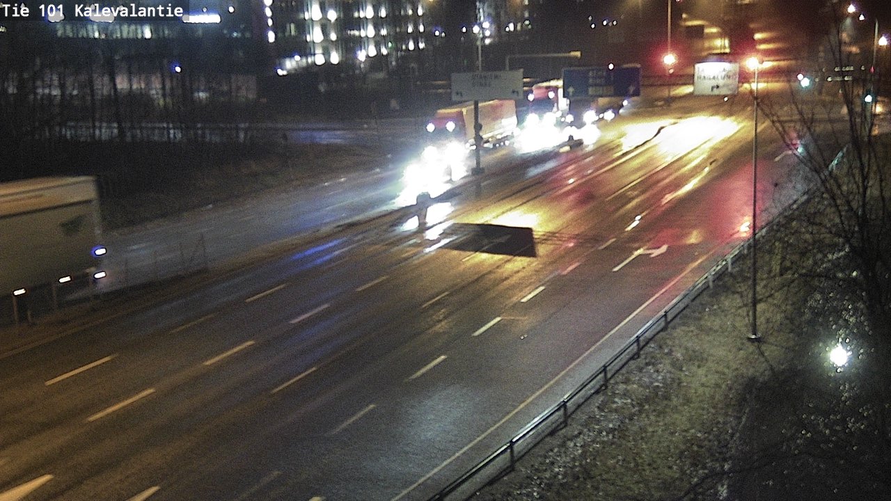Weather Camera Image Väg 101 Kalevalantie, Espoo, Uusimaa
