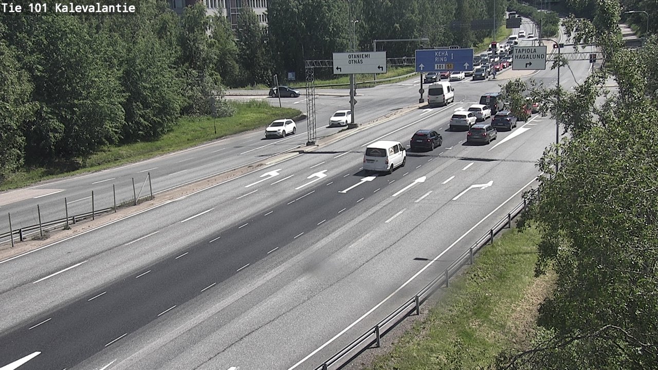 Kelikamerat Kuva Tie 101 Kalevalantie, Espoo, Uusimaa