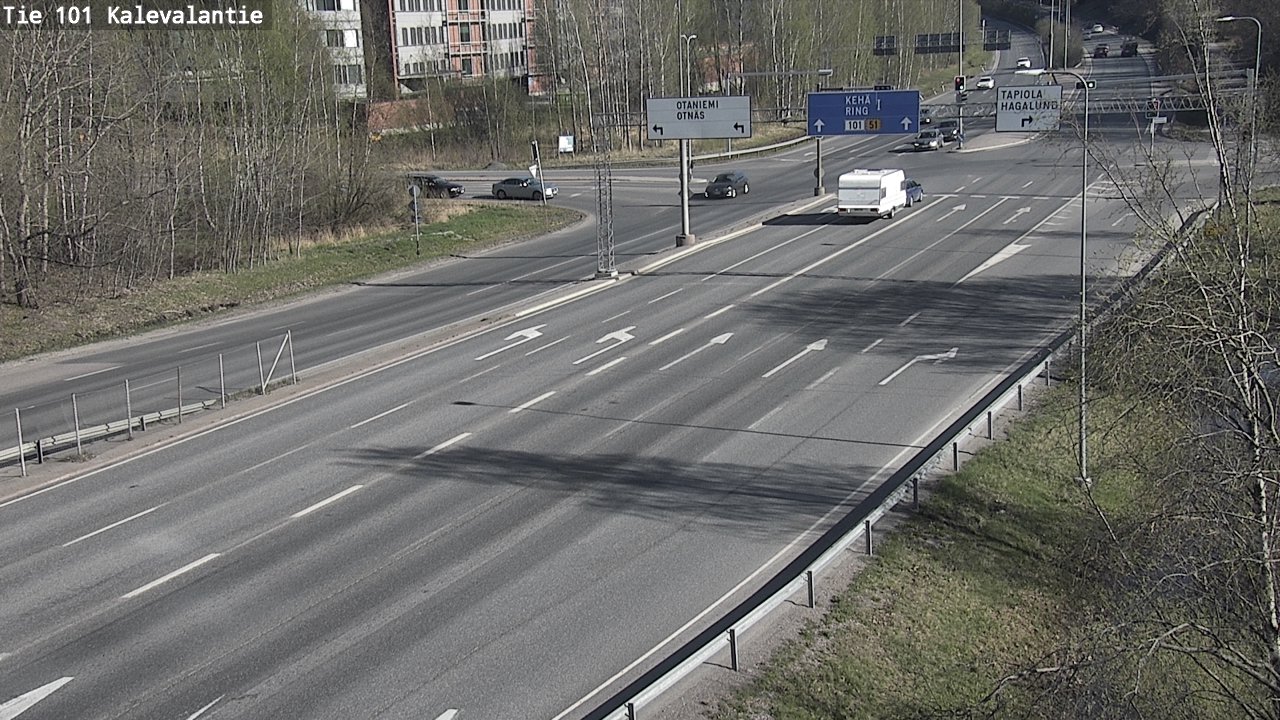 Kelikamerat Kuva Tie 101 Kalevalantie, Espoo, Uusimaa