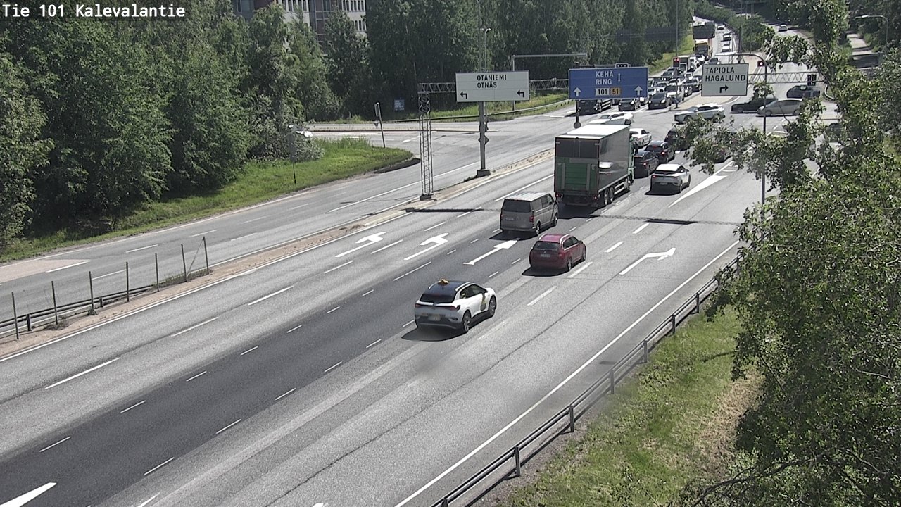 Kelikamerat Kuva Tie 101 Kalevalantie, Espoo, Uusimaa