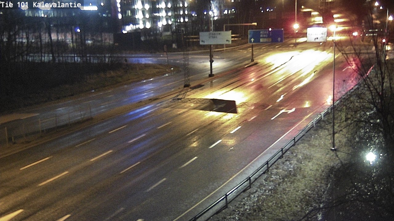 Weather Camera Image Väg 101 Kalevalantie, Espoo, Uusimaa