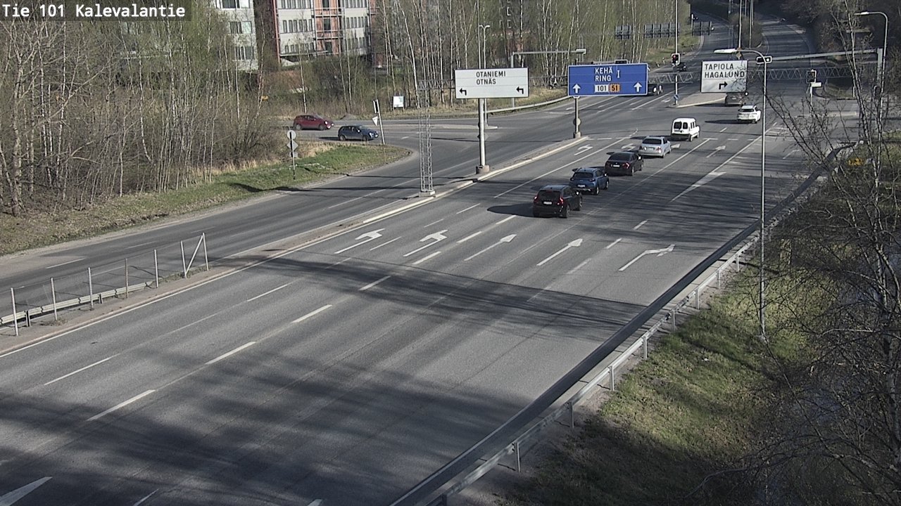 Kelikamerat Kuva Tie 101 Kalevalantie, Espoo, Uusimaa