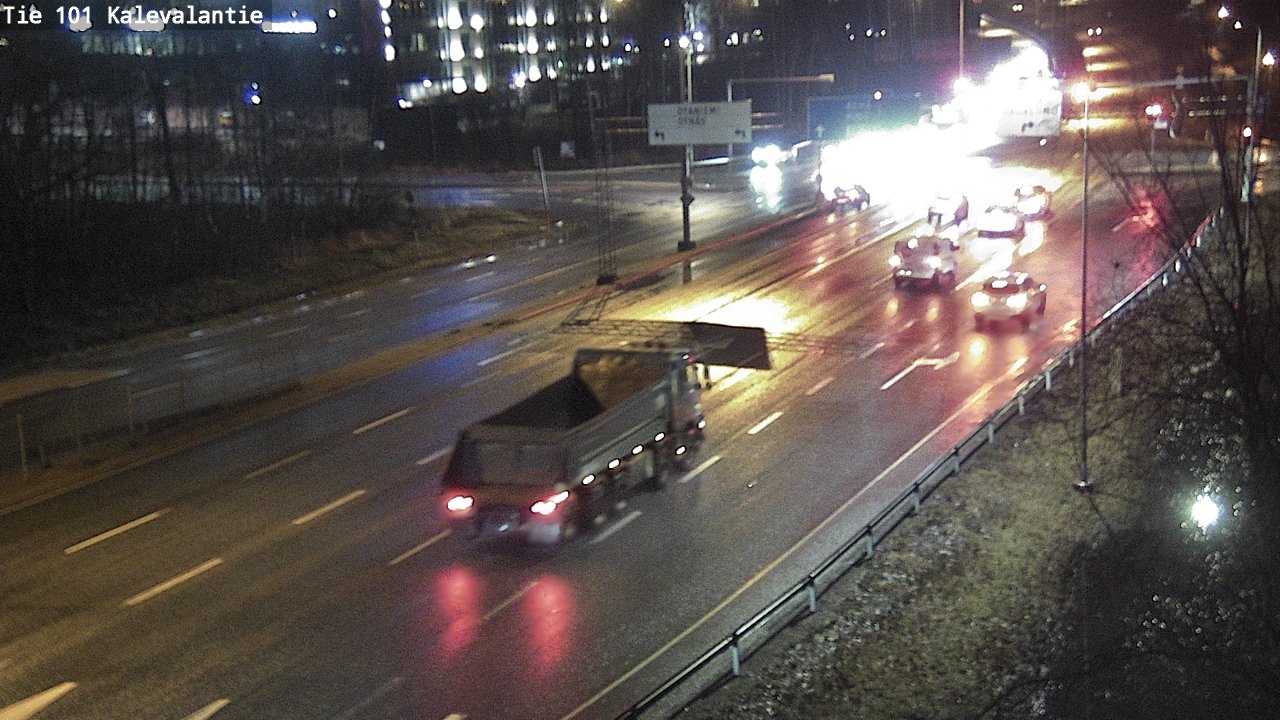 Weather Camera Image Väg 101 Kalevalantie, Espoo, Uusimaa