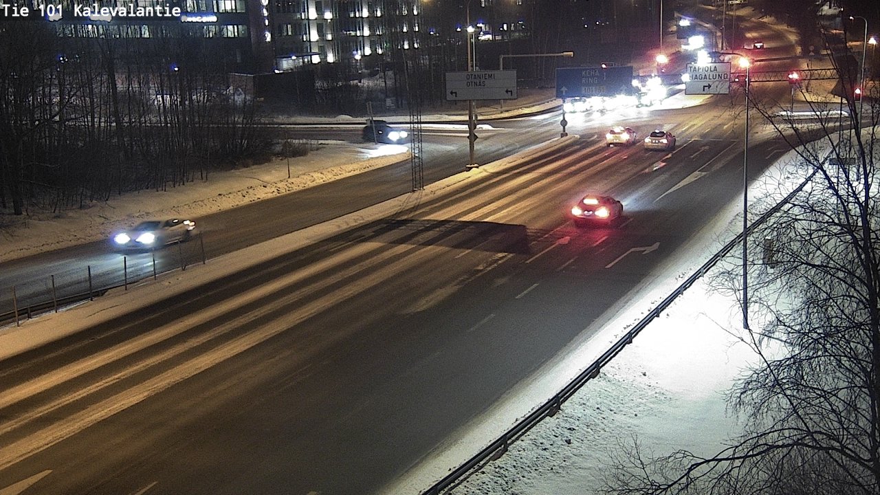 Weather Camera Image Road 101 Kalevalantie, Espoo, Uusimaa