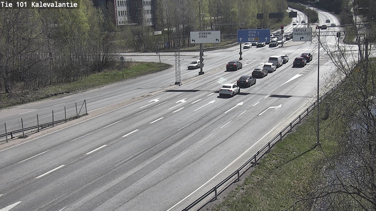Kelikamerat Kuva Tie 101 Kalevalantie, Espoo, Uusimaa