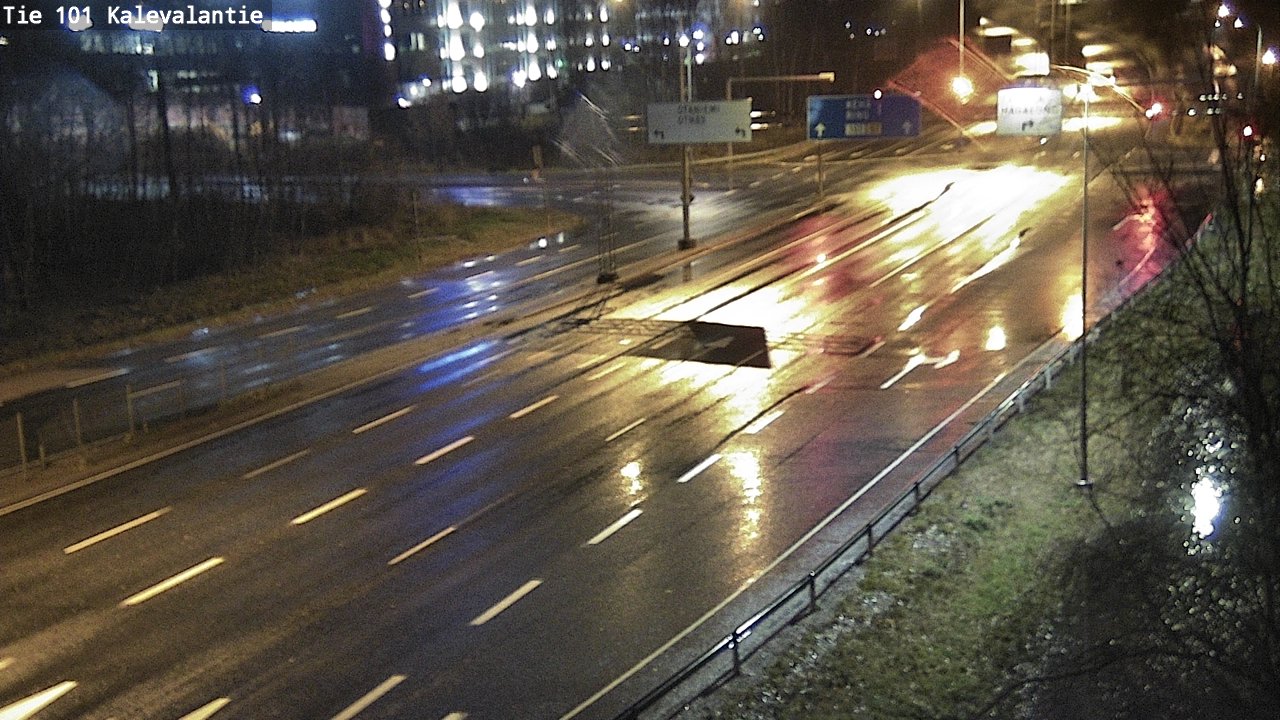 Weather Camera Image Väg 101 Kalevalantie, Espoo, Uusimaa