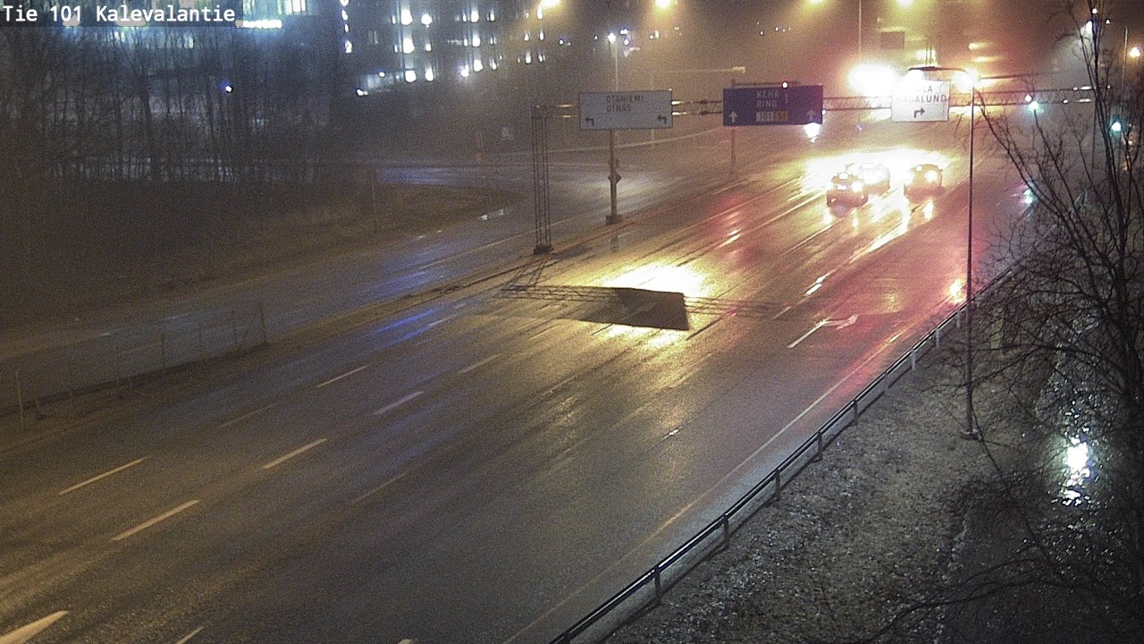 Weather Camera Image Väg 101 Kalevalantie, Espoo, Uusimaa