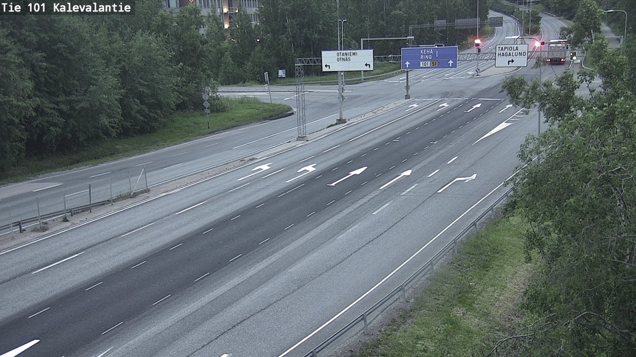 Kelikamerat Kuva Tie 101 Kalevalantie, Espoo, Uusimaa