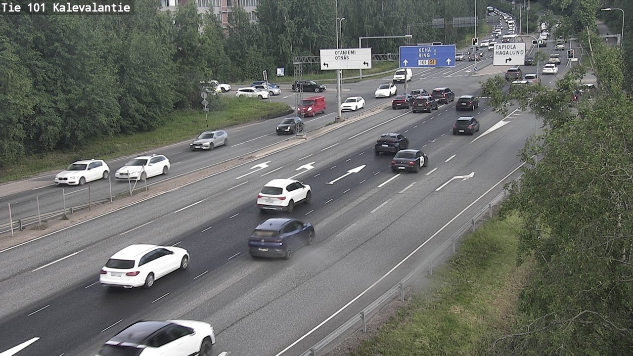 Kelikamerat Kuva Tie 101 Kalevalantie, Espoo, Uusimaa