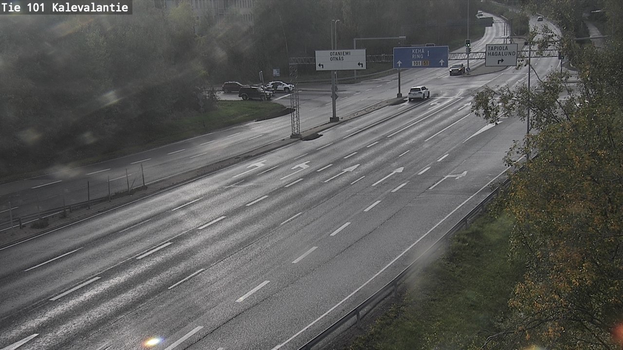 Weather Camera Image Road 101 Kalevalantie, Espoo, Uusimaa