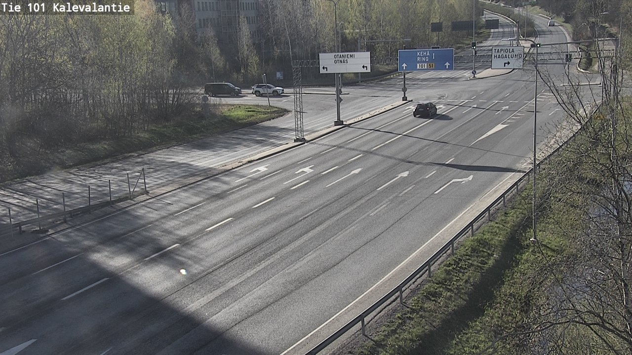 Kelikamerat Kuva Tie 101 Kalevalantie, Espoo, Uusimaa