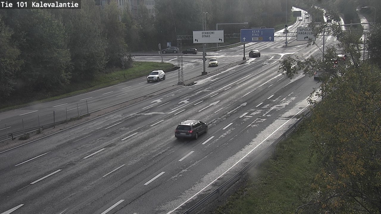 Weather Camera Image Road 101 Kalevalantie, Espoo, Uusimaa